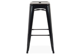 Tabouret Haut Tolix Style Industriel – Acier Noir – Elegantia – Neuf