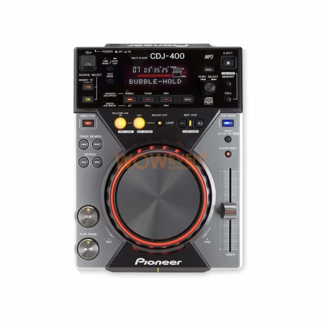 Platine CDJ 400 CD MP3  Pioneer - Wowevent : platine DJ en location