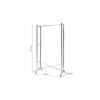 Porte-manteaux pliable en chrome