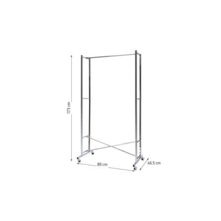 Porte-manteaux pliable en chrome