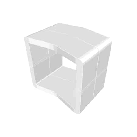 Pouf U-Cube blanc | STOCKHOLM