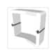 Module U-Cube blanc raccord noir | PARIS