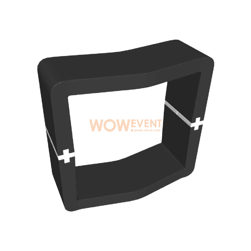 Module U-Cube noir raccord blanc | PARIS
