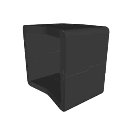 Pouf U-Cube noir | STOCKHOLM