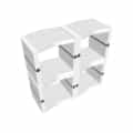 Desk ouvert U-Cube blanc raccord noir | LONDRES