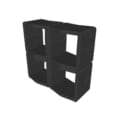 Comptoir ouvert U-Cube noir | LONDRES