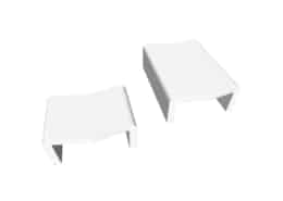 Table basse U-Cube blanc | HELSINKI