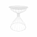 Table d'appoint sur plateau en armature blanche | VARSOVIE