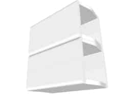 Banque accueil pleine U-Cube blanc