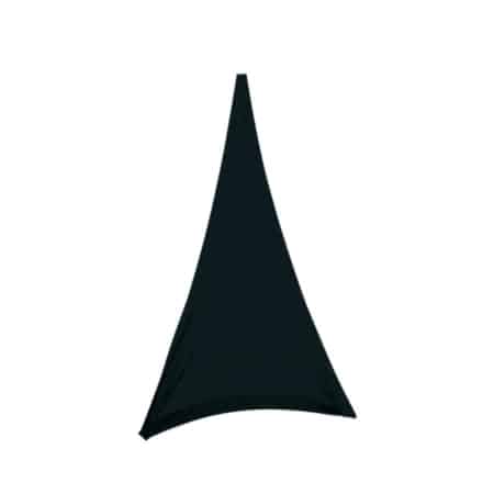 Triangle voile en lycra noir | ATHÈNES