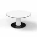 Table lounge évasée blanche