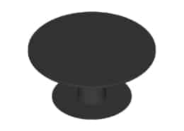 Table basse évasée noire