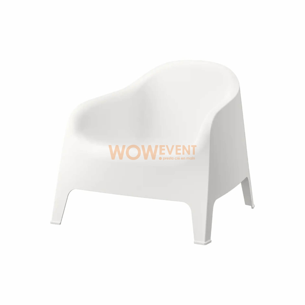 Fauteuil lounge blanc design | ASTANA