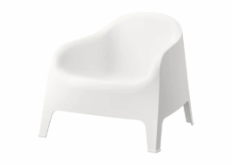 Fauteuil lounge blanc design | ASTANA