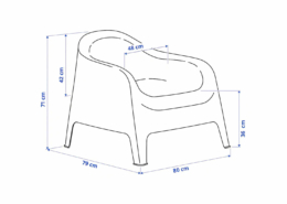 Fauteuil lounge blanc design | ASTANA