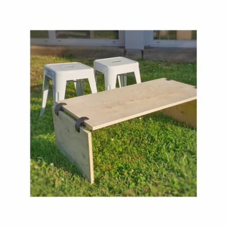 Location table basse en bois format L écoconçu