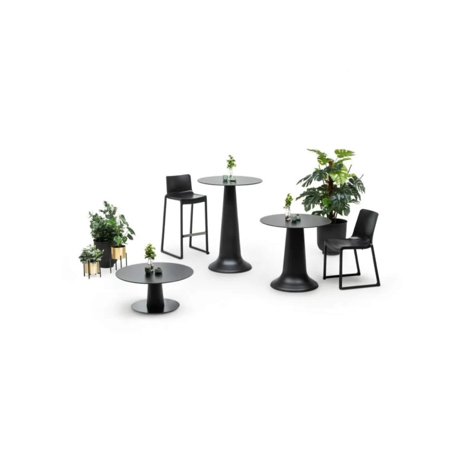 Table à manger évasée noir | EREVAN