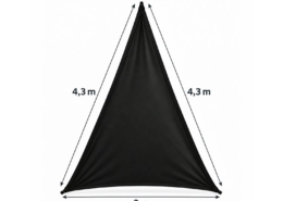 Structure triangle en lycra extensible noir | ATHÈNES Structure triangle en lycra extensible noir | ATHÈNES