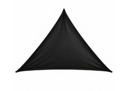 Toile lycra noire triangulaire isocèle 5 × 3 × 3 m | CYCLADES