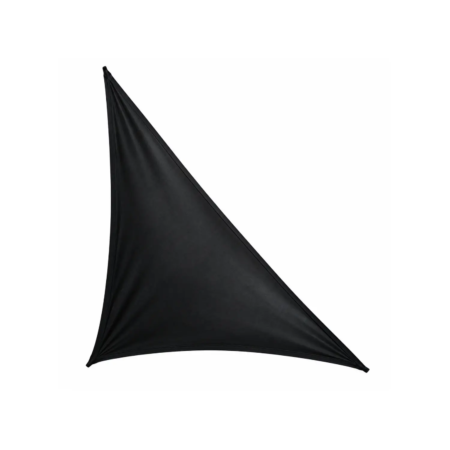 Lycra tendu noire au format triangle 4 × 4,5 m | CORFOU