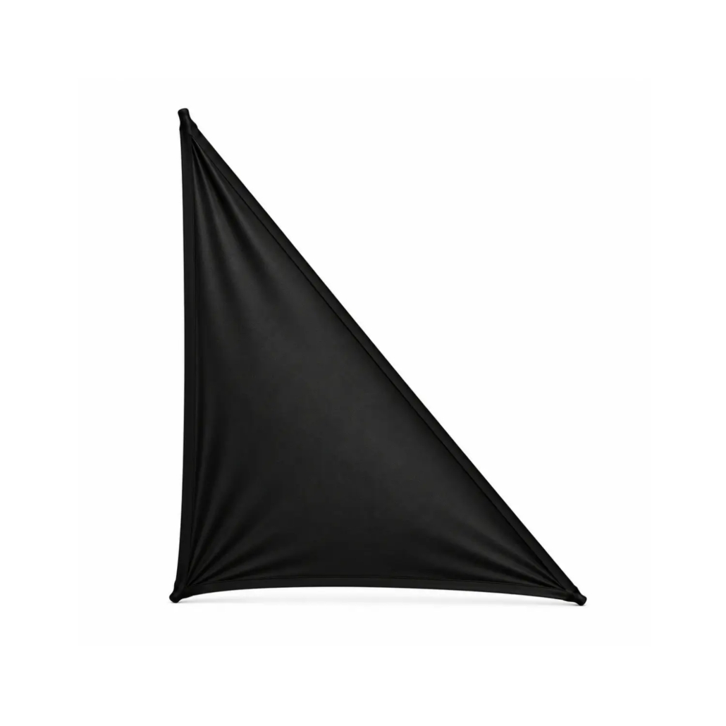 Toile tendue triangulaire en lycra noire 2 × 2,25 m | HÉRAKLION Toile tendue triangulaire en lycra noire 2 × 2,25 m | HÉRAKLION