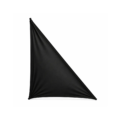 Toile tendue triangulaire en lycra noire 2 × 2,25 m | HÉRAKLION